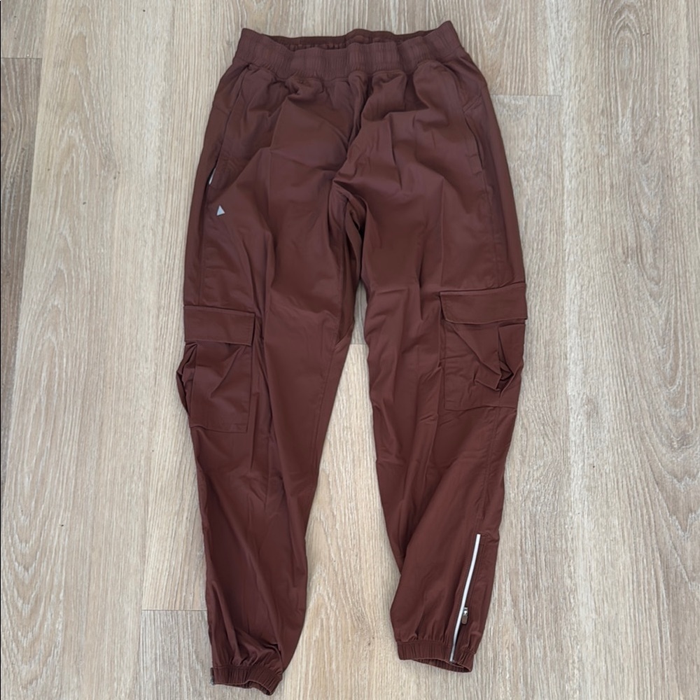 Men's Brown Cargo Joggers - Lightweight -  M
